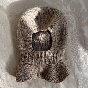 Baby/toddler handmade wool balaclava